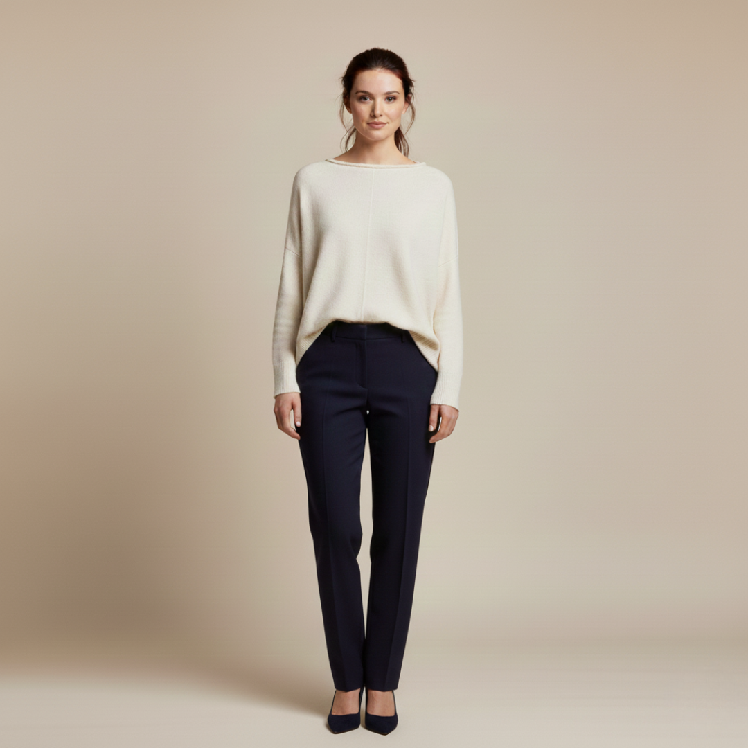 Women's Black Comfort Trousers