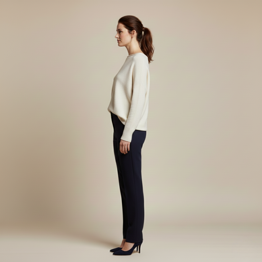 Women's Black Comfort Trousers