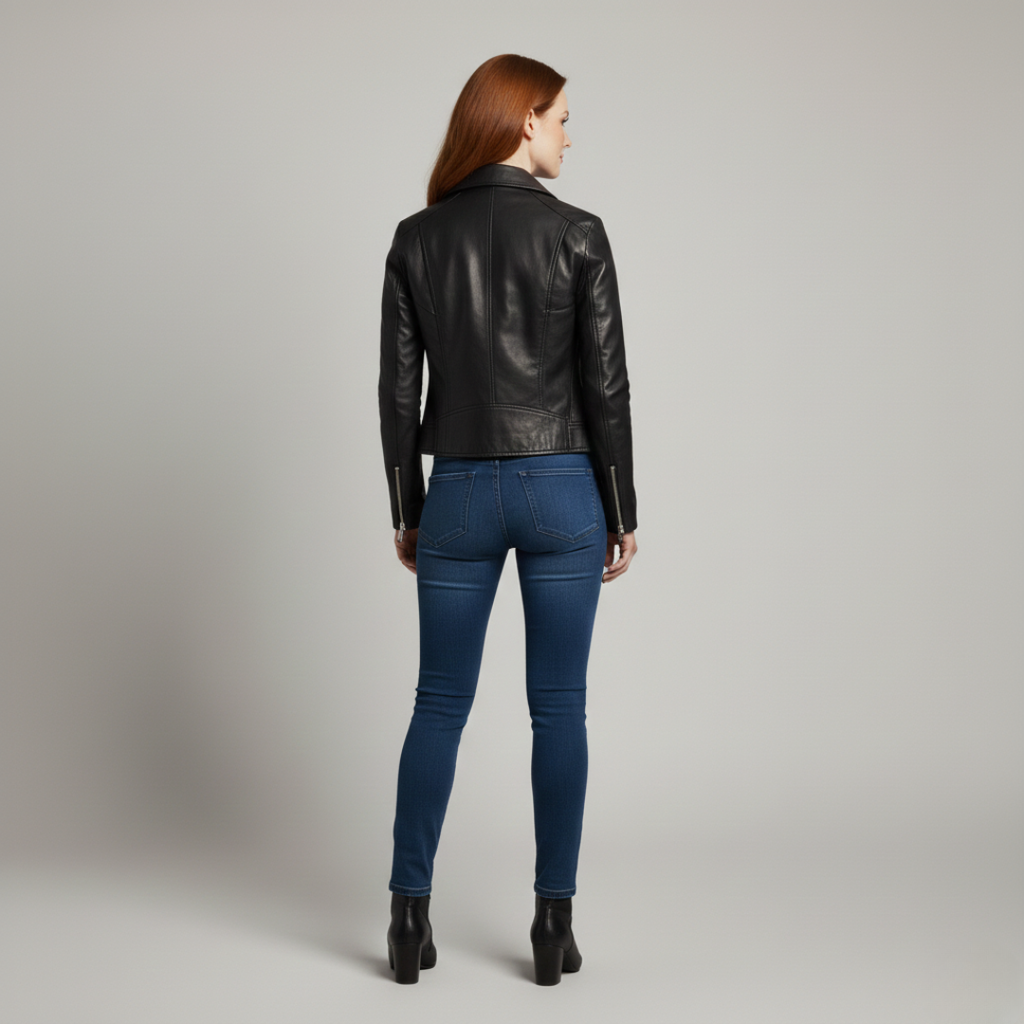Women's Black Leather Jacket