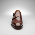 Men's Brown Double Monk Strap Dress Shoe