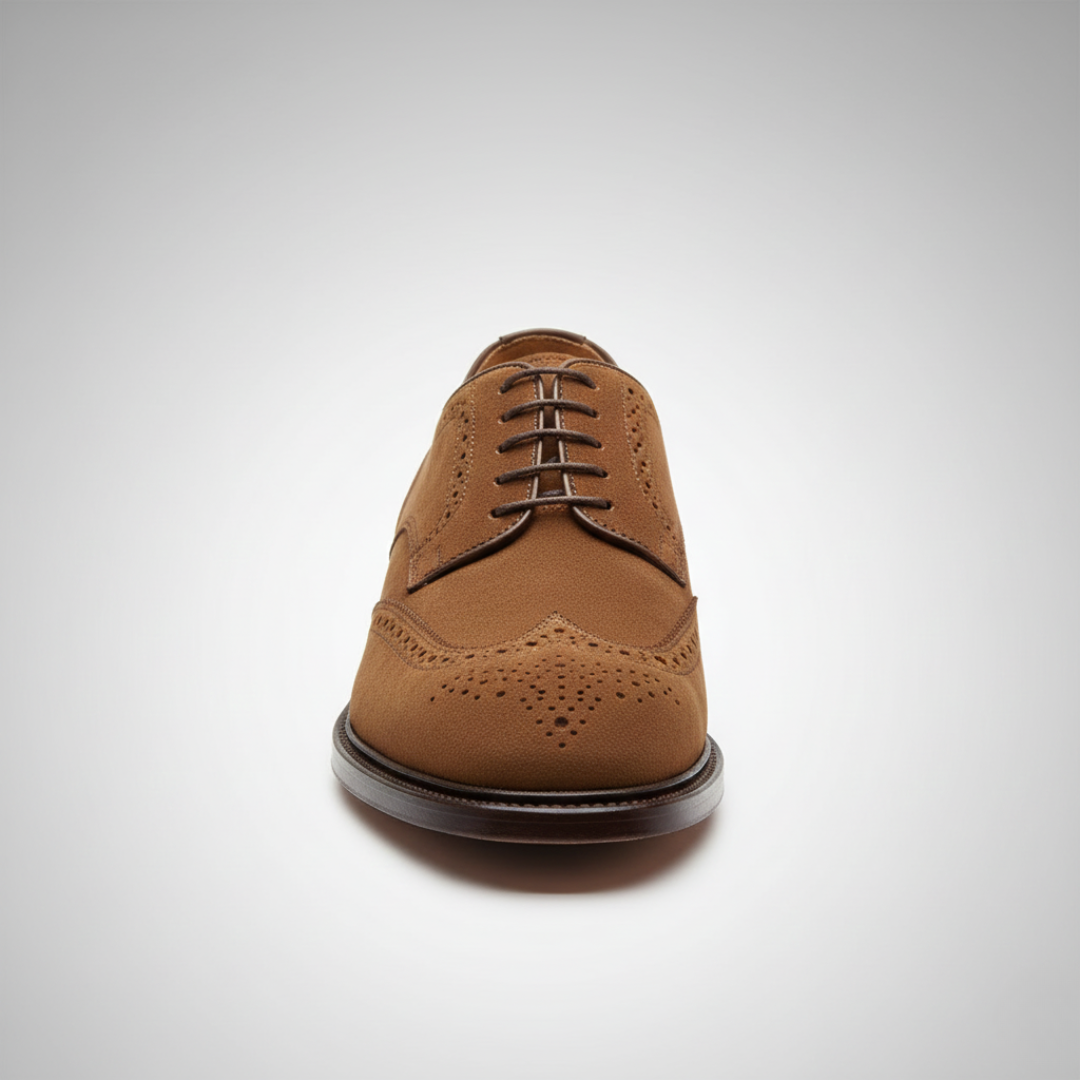 Men's Brown Faux Suede Shoes