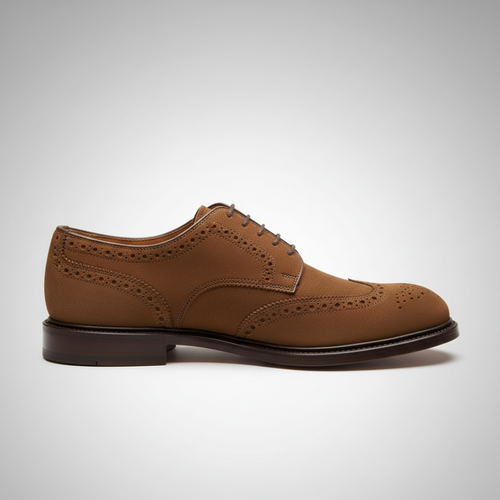 Men's Brown Faux Suede Shoes