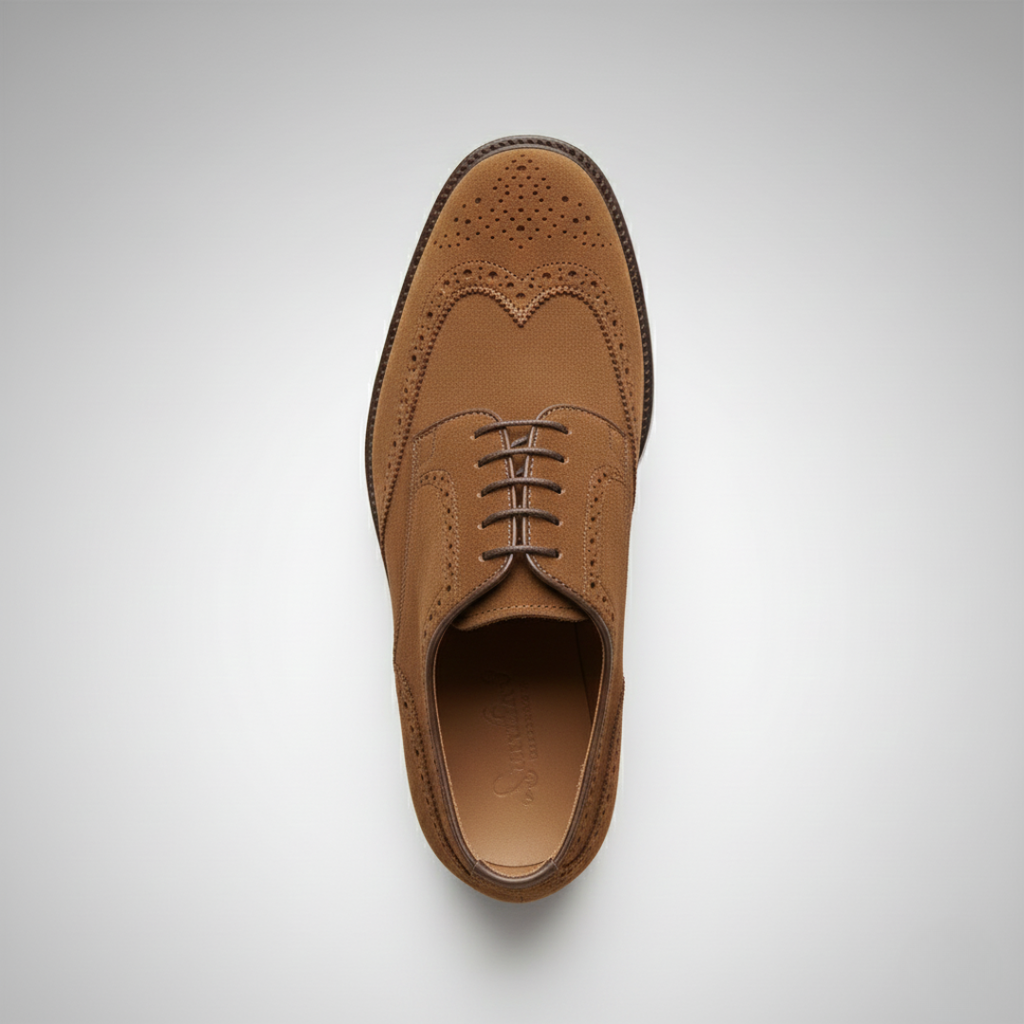 Men's Brown Faux Suede Shoes