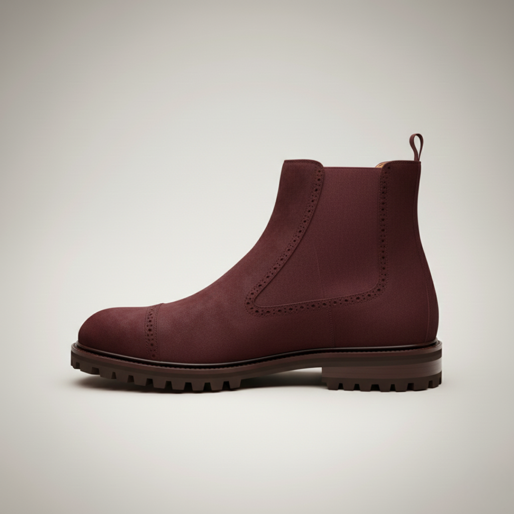 Men's Maroon Boots