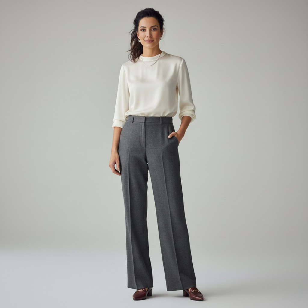 Grey Women Pants