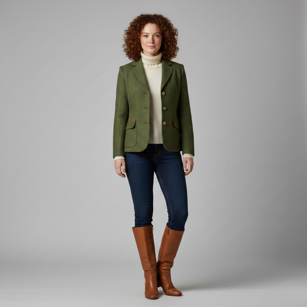 Women's Wool Tweed Blazer/Jacket