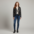 Women's Black Leather Jacket